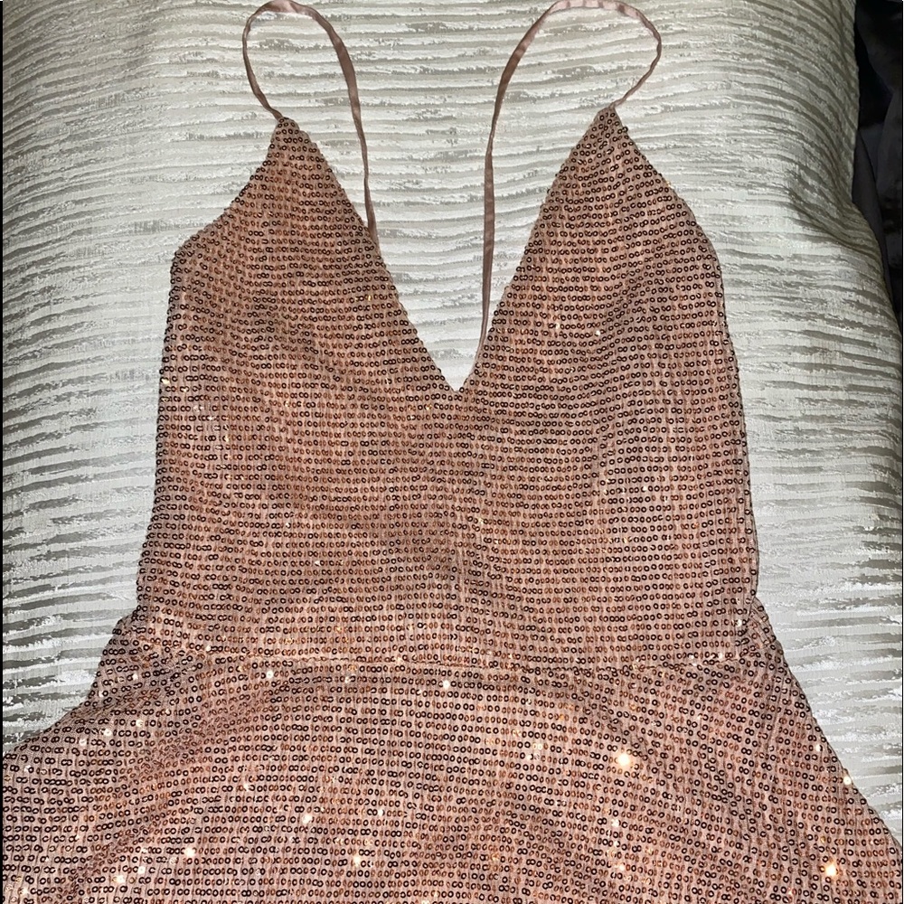 Sequin pink dressy tank